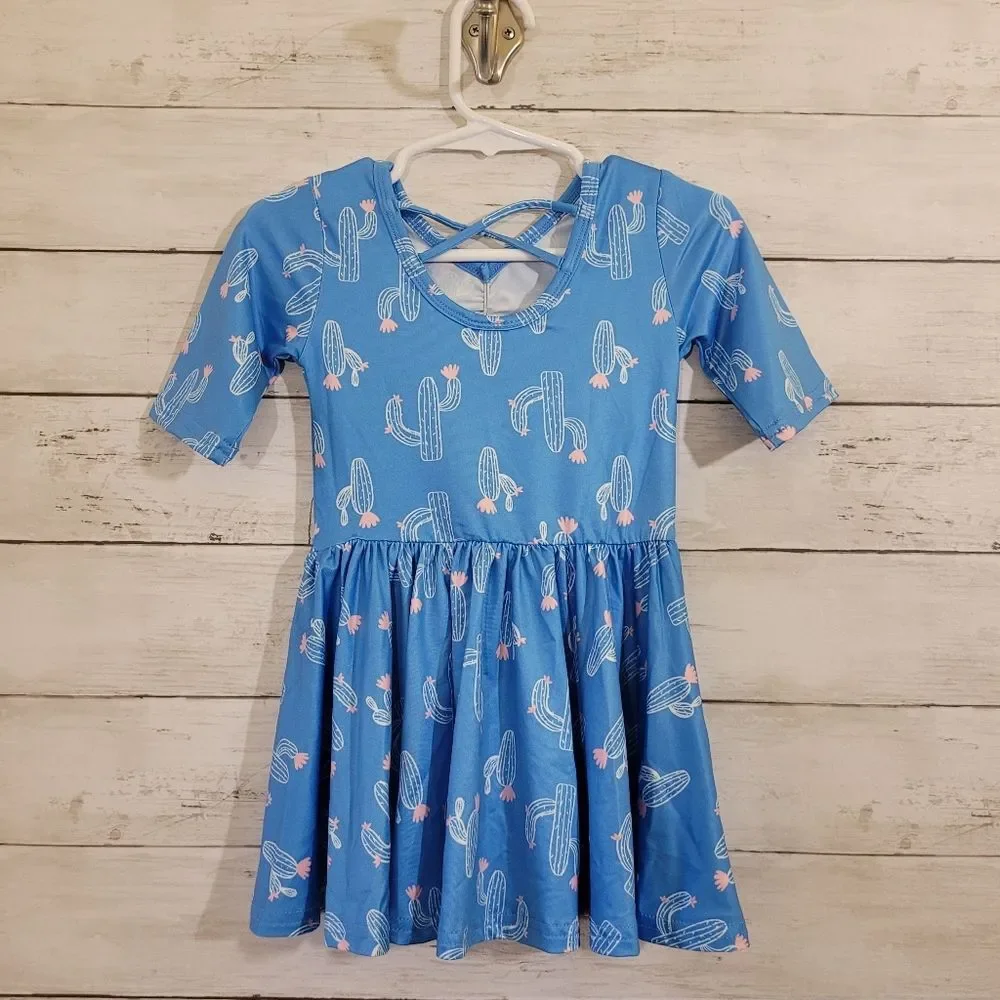 NWT‎ Dot Dot Smile Baby Girl Ballerina Style Twirl Dress Saguaro Cactus 12-24 M